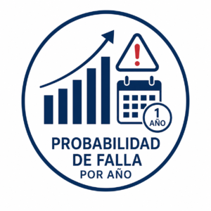 ¿Conoces la probabilidad de ocurrencia por año de tus fallas?